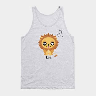 Cute Leo Zodiac Tank Top